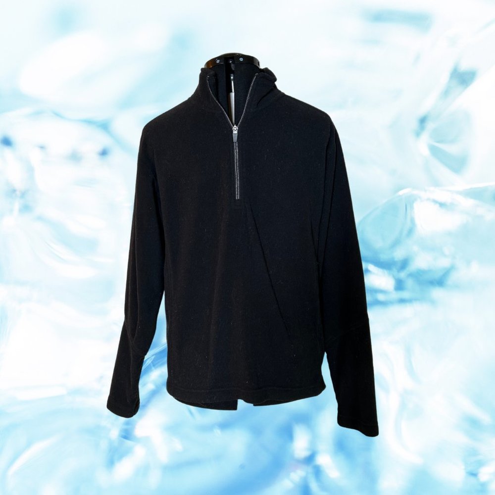 Land's End Men's Polartec Fleece Quarter-Zip Pullover